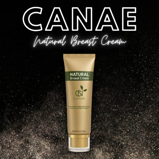 Canae Natural Breast Enhancement Cream tube, a premium solution for achieving natural breast firmness and size enhancement.