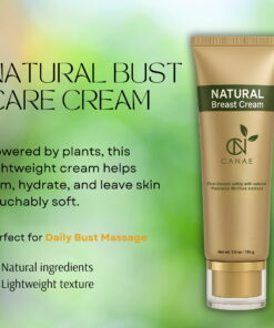 Canae Natural Bust Enhancement Care Cream, plant-powered to firm, hydrate, soften skin, perfect for daily breast massage and overall enhancement.