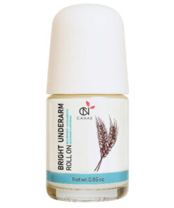 Canae Bright Underarm Roll-On with Rice Ferment and Alpha Arbutin for effective underarm whitening and deodorant.